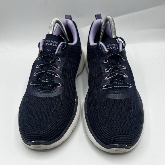 Skechers Go Walk 6 Womens Size 10 Purple/Black Athletic Shoes Sneakers 124554 - Picture 3 of 13